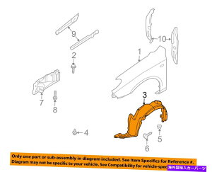 Fender Liner q_COEM ELANTRA-FRONTtF_[Ci[Ci[XvbVV[hK[h868112H010 HYUNDAI OEM Elantra-Front Fender Liner Inner Splash Shield Guard Left 868112H010