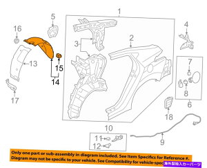 Fender Liner �q�����_�COEM ELANTRA���A�t�F���_�[���C�i�[�C���i�[�X�v���b�V���V�[���h�K�[�h��868213x700 HYUNDAI OEM Elantra Rear-Fender Liner Inner Splash Shield Guard Left 868213X700�y���s�A���i�z