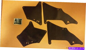 Fender Liner Lexus GX470�����GX460���C�i�[�G�v�����V�[���hG�p�̃N���b�v�t��4�̃X�v���b�V���V�[���̃Z�b�gG Set of 4 Splash Seals W/Clips for Lexus GX470 & GX460 Liners Aprons Shields G�y���s�A���i�z
