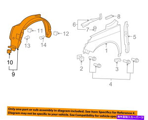 Fender Liner Honda OEM 07-09 CR-V-Fender Liner左74150SXSA00 HONDA OEM 07-09 CR-V-Fender Liner Left 74150SXSA00