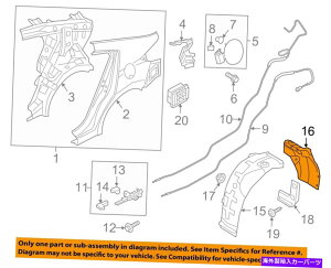 Fender Liner q_COEM 17-18 ELANTRANH[^[pl - zC[nEXCi[86821F2000ɂ܂ HYUNDAI OEM 17-18 Elantra Quarter Panel-Wheelhouse Liner Left 86821F2000