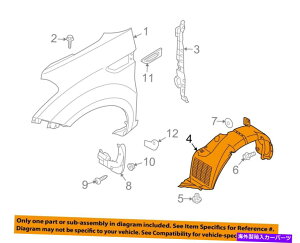 Fender Liner Kia OEM 10-11\EtF_[Ci[868112k000ɍ KIA OEM 10-11 Soul-Fender Liner Left 868112K000