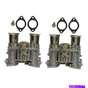 Carburetor 2 xウェーバー用の2つのガスケット付き新しいキャブレター48 Ida Rod 19030.018 19030.015 2 X New Carburetor With Two Gaskets For Weber 48 IDA ROD 19030.018 19030.015