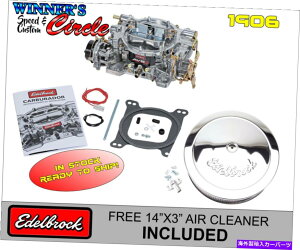 Carburetor Edelbrock 1906 AVS2�V���[�YElec Choke 650 CFM SQR BORE W/ FREE EDELBROCK AC Edelbrock 1906 AVS2 Series Elec Choke 650 CFM Sqr Bore w/ FREE Edelbrock AC�y���s�A���i�z