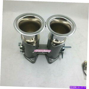 Carburetor 42DCOEツイン42mmスロットルボディボディ+ウェーバー /デロルト炭水化物用エアホーン /スタック 42DCOE Twin 42mm Throttle Bodies Body+ air horns /stacks for Weber/Dellorto carb