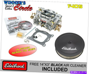 Carburetor Edelbrock 1405}jA`[N600 CFM SQ{AtBLACK EDELBROCK AC Edelbrock 1405 Manual Choke 600 CFM Sq Bore w/ FREE BLACK Edelbrock AC