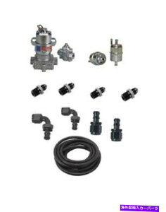 Carburetor �r�b�O�G���h�u���b�N110 gph�d�C�R���|���v�u���[�z�ǃL�b�g���^�[���t�B���^�[ Big End Black 110 GPH Electric Fuel Pump Blue Plumbing Kit Return Filter�y���s�A���i�z