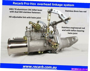 Carburetor v~AcCLu^[I[o[wbhP[WLbg-CARB Pro -Hex -Weber Dcoe Premium Twin Carburetor Overhead Linkage Kit - Recarb Pro-Hex - Weber DCOE
