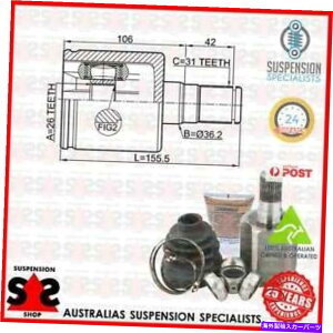 Driveshaft �t�����g�A�N�X�����W���C���g�L�b�g�A�h���C�u�V���t�g�X�[�c�{���{240�R���r�iP245�jP245�R���r2�B Front Axle Left Joint Kit, Drive Shaft Suit VOLVO 240 Kombi (P245) P245 Kombi 2.�y���s�A���i�z