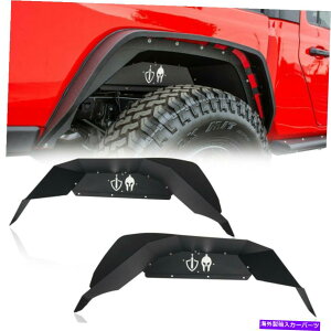 Fender Liner W[vOfBG[^[JT 2020-2022̂߂2xmX^C̃Ci[tF_[tACi[ 2x Warrior Style Rear Inner Fender Flare Liners For Jeep Gladiator JT 2020-2022
