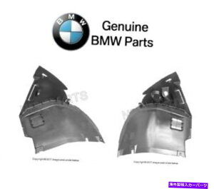 Fender Liner BMW E46 2001-06tgEƍÕtF_[Ci[̃yAZbg For BMW E46 2001-06 Pair Set of Front Right & Left Forward Fender Liners Genuine