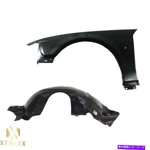 Fender Liner ���̃h���C�o�[�T�C�h�t�F���_�[+�X�v���b�V���V�[���h���C�i�[�R���{�Z�b�g99-04�t�H�[�h�}�X�^���O Left Driver Side Fender+Splash Shield Liner Combo Set For 99-04 Ford Mustang�y���s�A���i�z