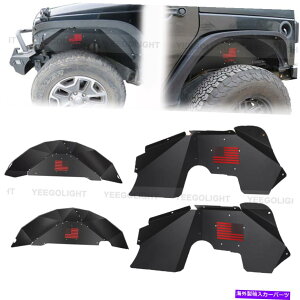 Fender Liner 2007N2018ÑtgACi[tF_[Ci[tAIt[hW[vO[JK JKU Front Rear Inner Fender Liners Flare Off-Road for 2007-2018 Jeep Wrangler JK JKU