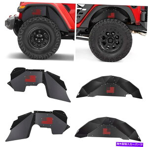 Fender Liner W[vO[̂߂̃tgACi[tF_[Ci[JK JKU 2007-2018It[htA Front Rear Inner Fender Liners for Jeep Wrangler JK JKU 2007-2018 Off-Road Flare