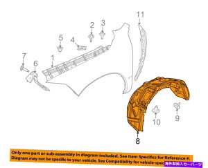 Fender Liner �N���C�X���[OEM�t�F���_�[���C�i�[��55372889AG�����ɂ��܂��� CHRYSLER OEM-Fender Liner Left 55372889AG�y���s�A���i�z