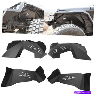 Fender Liner 2007-2018�̃t�����g+���A�C���i�[�t�F���_�[���C�i�[�W�[�v�����O���[JK 2/4�h�A�I�t���[�h Front+Rear Inner Fender Liners for 2007-2018 Jeep Wrangler JK 2/4 Door Offroad�y���s�A���i�z