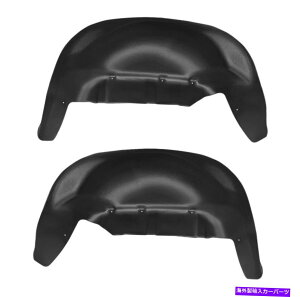Fender Liner nXL[Ci[79061AzC[EFK[hubN19-22V{[Vo[h1500 2pk Husky Liner 79061 Rear Wheel Well Guard Black for 19-22 Chevy Silverado 1500 2pk