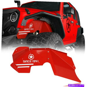 Fender Liner tgCi[tF_[Ci[w/jeep Star '1941NȗuW[vO[JK 07-18tBbg Front Inner Fender Liners w/Jeep Star & 'SINCE 1941' Fit Jeep Wrangler JK 07-18