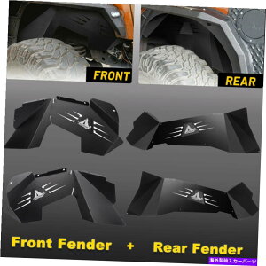 Fender Liner 4PCStg+ACi[tF_[2007-2018̃W[vO[JK JKUX`[ 4pcs Front+Rear Inner Fenders Liners For 2007-2018 Jeep Wrangler JK JKU Steel
