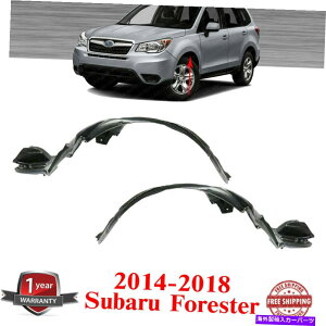 Fender Liner 2014-2018 Subaru Forester̃tgtF_[Ci[ẼvX`bN Front Fender Liner Left & Right Side Plastic For 2014-2018 Subaru Forester