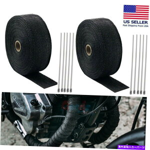exhaust manifold 2[50tB[gOXt@Co[}jz[hwb_[pCvI[goCrCM+10^CLbg 2 Roll 50Ft Fiberglass Manifold Header Pipe Motorcycle Exhaust Heat +10 Ties Kit