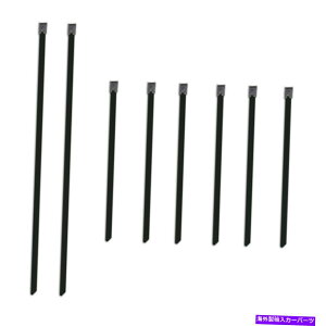 exhaust manifold 6C`6C`214C`XeX|̃bN^C̋{Zbg Mishimoto Set of Six 6in & Two 14in Stainless Steel Locking Ties