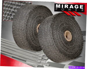 exhaust manifold 10m̋CێUMpMbvی+Wbv^CZbgubN 10M Air Intake Induction Thermal Cooling Heat Wrap Protection+Zip Ties Set Black