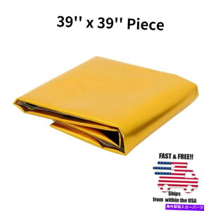 exhaust manifold �����팸������˔M�V�[���h�r�C�p�C�v�O���X�t�@�C�o�[�A���~�_���ی� GOLD Reduce Radiant Heat Shield Exhaust Pipe Fiberglass Aluminized Protection US�y���s�A���i�z