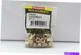 exhaust manifold チャンピオンCMN103真鍮マニホールドナット3/8インチUNC- 25パック Champion CMN103 Brass Manifold Nuts 3/8″ UNC - Pack of 25