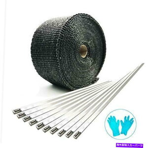 exhaust manifold 2 "x 50 'OXt@Co[rCq[gbv[ω΃V[he[v10... 2" X 50' Fiberglass Exhaust Heat Wrap Roll Fireproof Heat Shield Tape With 10...