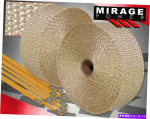 exhaust manifold 30tB[gT[q[gbvV[hJo[wb_[zC}jz[hLbg`^ 30Ft Thermo Heat Wrap Sheild Cover Header Intake Manifold Kit Titanium