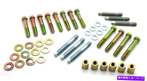 exhaust manifold VSBCX[ubNV{[HDz[GL][Xg}jz[h{gX^bhLbg / 3 NEW SBC Small Block Chevy HD Ram Horn Exhaust Manifold Bolt & Stud Kit / 3