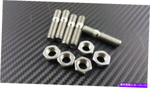 exhaust manifold �t�F�[�Y2 SS�_�u���G���h�X�^�b�h /�i�b�g�Z�b�g-T25 / T28�^�[�{�C�����b�g-M8X1.25 5PC PHASE 2 SS DOUBLE ENDED STUDS/NUTS SET - T25 / T28 TURBO INLET - M8x1.25 5PC�y���s�A���i�z