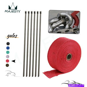 exhaust manifold rCwb_[^[{}jz[h_EpCvq[gbv2 ''*0.078 ''*32ft+Wbv^C Exhaust Header Turbo Manifold Downpipe Heat Wrap 2''*0.078''*32FT Red+ Zip Ties
