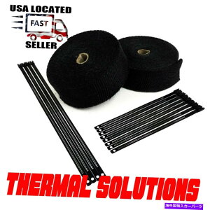 exhaust manifold ubNGL][XgpCvwb_[bv2[2 "x 50tB[gubNXeXbN^CLbg BLACK EXHAUST PIPE HEADER WRAP 2 ROLLS 2" X 50 FT BLACK STAINLESS LOCK TIES KIT