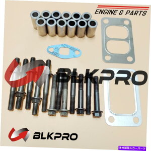 exhaust manifold 12*�{���g�X�^�b�h�X�y�[�X�G�L�]�[�X�g�`���[�u�^�[�{�K�X�P�b�g�h�b�W5.9 6.7�J�~���Y03-19 12* bolts Studs Spaces exhaust tube Turbo Gasket For dodge 5.9 6.7 Cummins 03-19�y���s�A���i�z