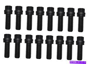 exhaust manifold 16x Proform 66756�E�F�b�W���b�L���O�w�b�_�[�{���g�u���b�N�I�L�V�h�w�b�N�X�w�b�h3/8 OD x 1 16x ProForm 66756 Wedge-Locking Header Bolts Black Oxide Hex Head 3/8OD x 1�y���s�A���i�z