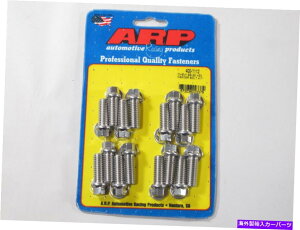 exhaust manifold ARP 400-1112�X�e�����X�w�b�_�[�{���g3/8 16-1.00 UHL BBC/FORD�̃w�b�N�X�w�b�h�Z�b�g ARP 400-1112 Stainless Header Bolts 3/8 Hex Head Set of 16 - 1.00 UHL BBC/Ford�y���s�A���i�z