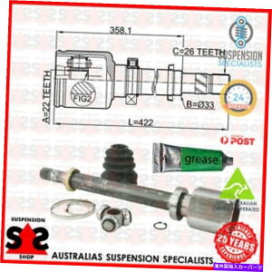 Driveshaft �t�����g�A�N�X���E�W���C���g�L�b�g�A�h���C�u�V���t�g�X�[�c���m�[�J���O�[�G�N�X�v���X�iFW0/1_�jx61 Front Axle Right Joint Kit, Drive Shaft Suit RENAULT KANGOO Express (FW0/1_) X61�y���s�A���i�z