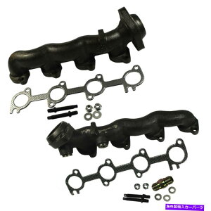 exhaust manifold tH[hF150 F250gbNyA2̔rC}jz[hhCo[Əȑ̃Zbg Set of 2 Exhaust Manifolds Driver & Passenger Side For Ford F150 F250 Truck Pair