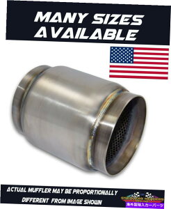 exhaust manifold 304XeXAJ̃[X}t[4 "ODCbg/AEgbgx 2"̒ 304 Stainless American Made Race Muffler 4" OD Inlet/Outlet x 2" Length
