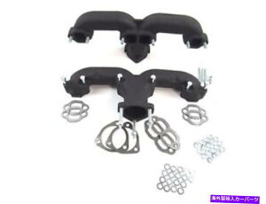 exhaust manifold Chevy 305 350 383Sz[rC}jz[hRxbgubNH64502bk Chevy 305 350 383 Cast Iron Ram Horn Exhaust Manifolds Corvette Black H64502BK