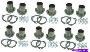 exhaust manifold �g�����X�_�b�v9374�r�C�w�b�_�[�R���N�^�[3�C���`3�{���g�t�����W6�p�b�N Trans Dapt 9374 Exhaust Header Collector 3 Inch Three Bolt Flange 6 PACK