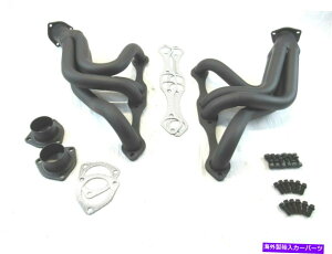 exhaust manifold V{[305 350 383Xg[gbh~bhOX1-5/8 ''wb_[ubNH60005bk Chevy 305 350 383 Street Rod Mid-Length 1-5/8'' Headers Black H60005BK