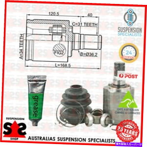 Driveshaft �g�����X�~�b�V�����G���h�W���C���g�L�b�g�A�h���C�u�V���t�g�X�[�cSSANGYONG KORANDO�iCK�jCK SUV 2.0 E Transmission End Joint Kit, Drive Shaft Suit SSANGYONG KORANDO (CK) CK SUV 2.0 e�y���s�A���i�z