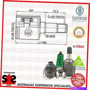 Driveshaft �t�����g�A�N�X�����W���C���g�L�b�g�A�h���C�u�V���t�g�X�[�c�t�B�A�b�g�t���[�����g�i345_�j345 MPV 2.4 Front Axle Left Joint Kit, Drive Shaft Suit FIAT FREEMONT (345_) 345 MPV 2.4