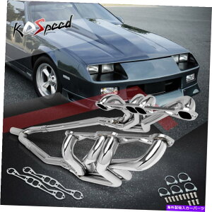 exhaust manifold 82-92J}/t@CAo[hV8 SBC̃XeX|rCwb_[}jz[h+pCv Stainless Steel Exhaust Header Manifold+Pipe for 82-92 Camaro/Firebird V8 SBC AT
