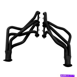 exhaust manifold ��|�u���b�N�y�C���g�����O�`���[�u�G�L�]�[�X�g�w�b�_�[��1984�N�I�[���h���[�r���J���[�ɓK�����܂� Mild Steel Black Painted Long Tube Exhaust Headers Fits 1984 Oldsmobile Calais�y���s�A���i