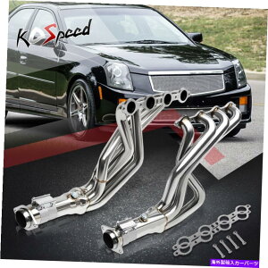 exhaust manifold T-304 04-07�L���f���b�NCTS�Z�_���̃��^���b�N�r�C�p�t�H�[�}���X�w�b�_�[�}�j�z�[���h T-304 Metallic Exhaust Performance Header Manifold For 04-07 Cadillac CTS Sedan