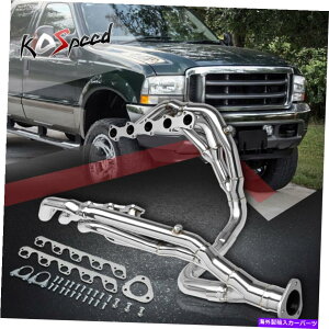 exhaust manifold 99-04 Ford F250 F350 SD 6.8L V10のステンレス鋼排気ヘッダーマニホールド Stainless Steel Exhaust Header Manifold for 99-04 Ford F250 F350 SD 6.8L V10